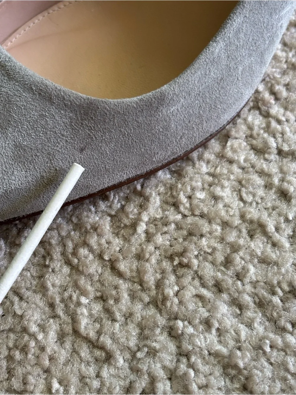 J. Crew Suede Pointed-Toe Kitten Heels - Gray Made in Italy